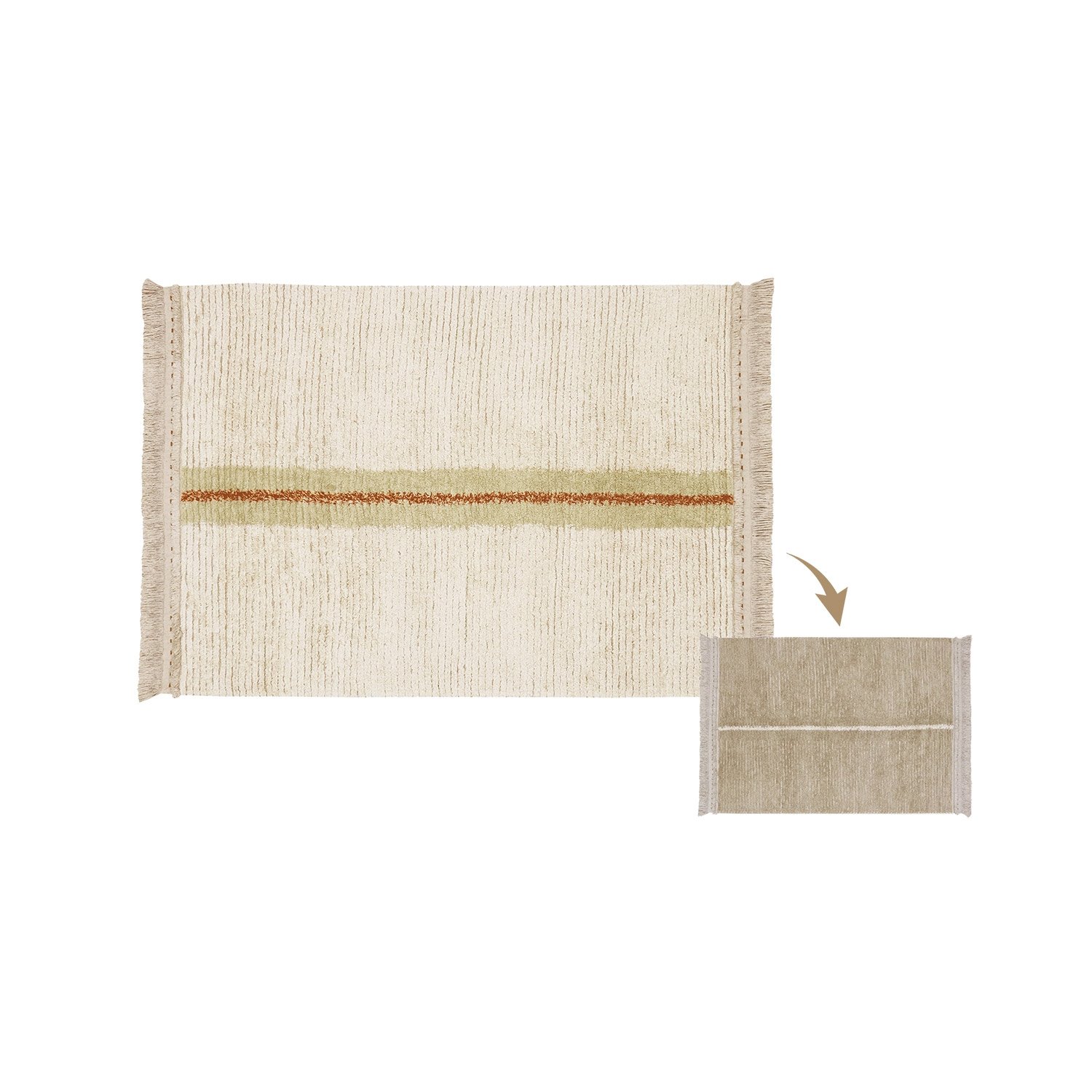 Teppich&#x20;Duetto&#x20;Sage&#x20;&#x28;wendbar&#x29;,&#x20;140x200