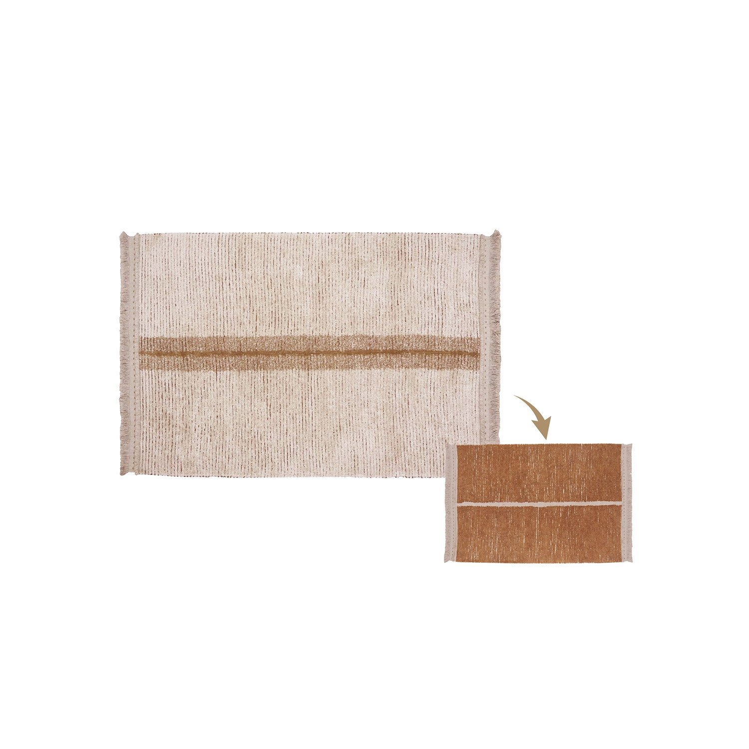 Teppich Duetto Toffee (wendbar), 140x200