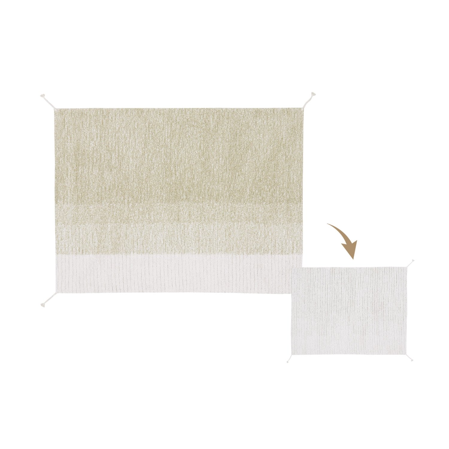 Teppich&#x20;Gelato&#x20;Green&#x20;&#x28;wendbar&#x29;,&#x20;140x200