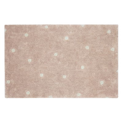 Waschbarer Teppich kleiner Punkt Rosé Waschbarer Teppich kleiner Punkt Rosé