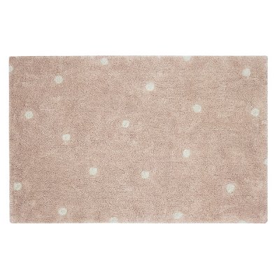 Waschbarer Teppich mini punkt Rosé