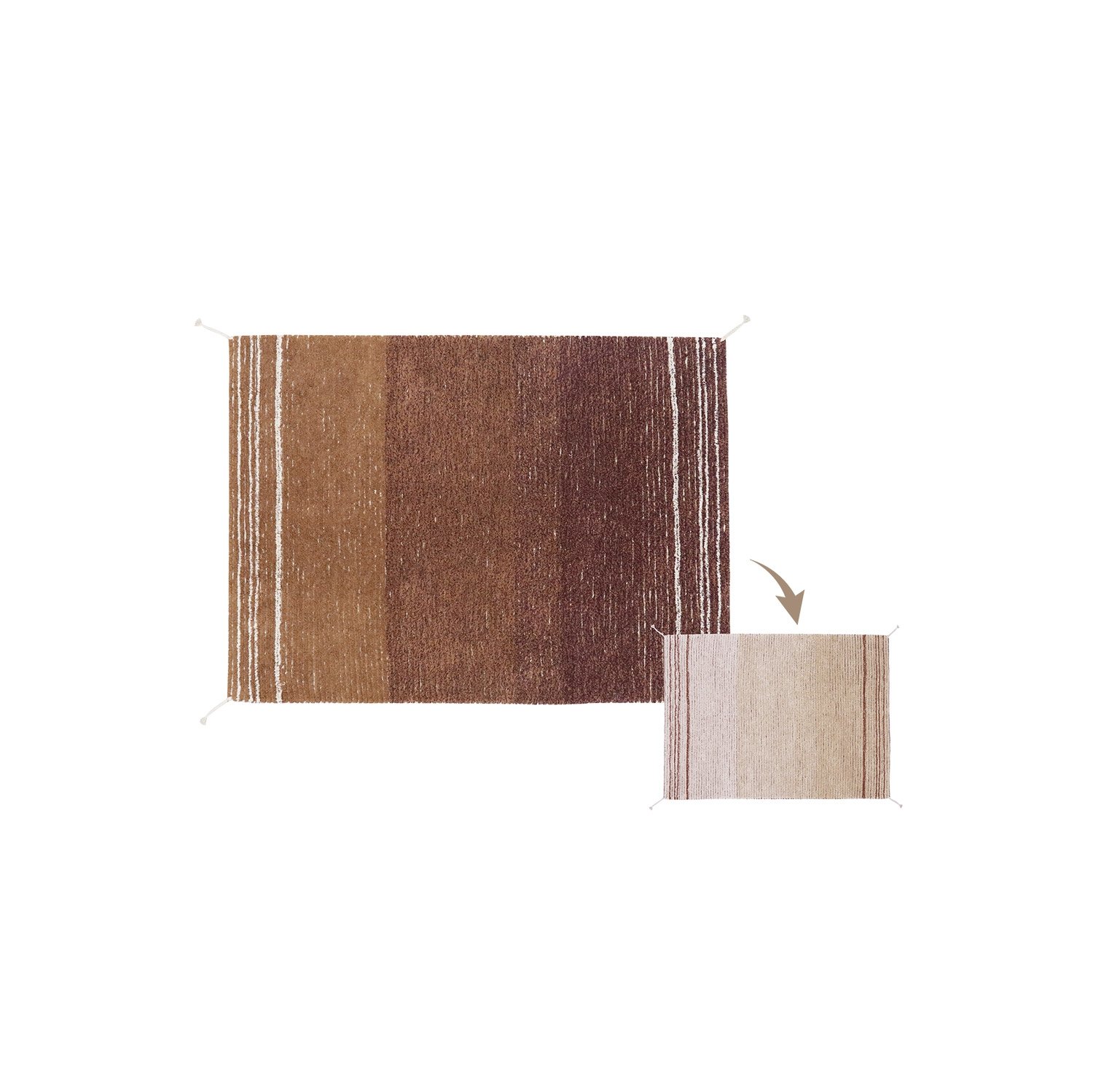 Teppich&#x20;Twin&#x20;Toffee&#x20;&#x28;wendbar&#x29;,&#x20;80x140