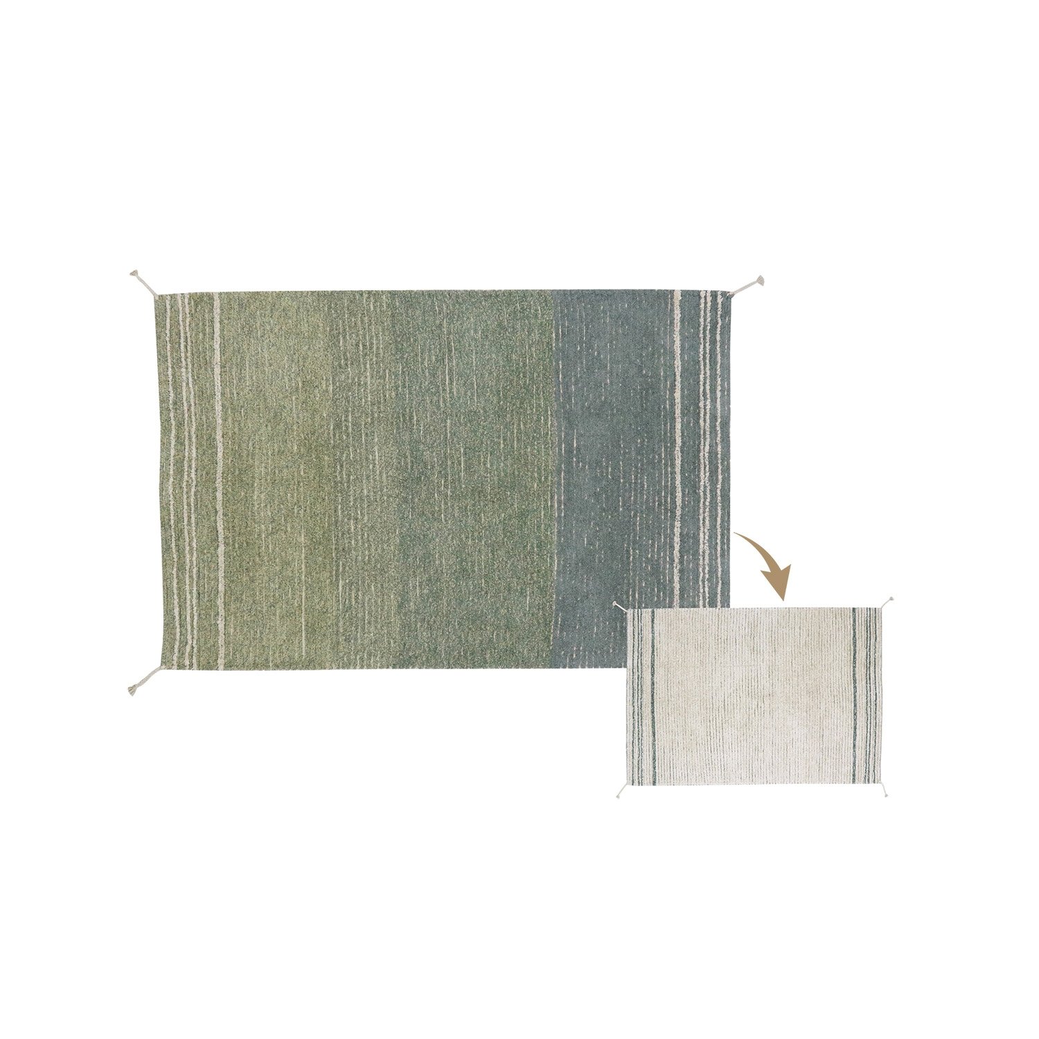 Teppich&#x20;Twin&#x20;Vintage&#x20;Blue&#x20;&#x28;wendbar&#x29;,&#x20;120x160