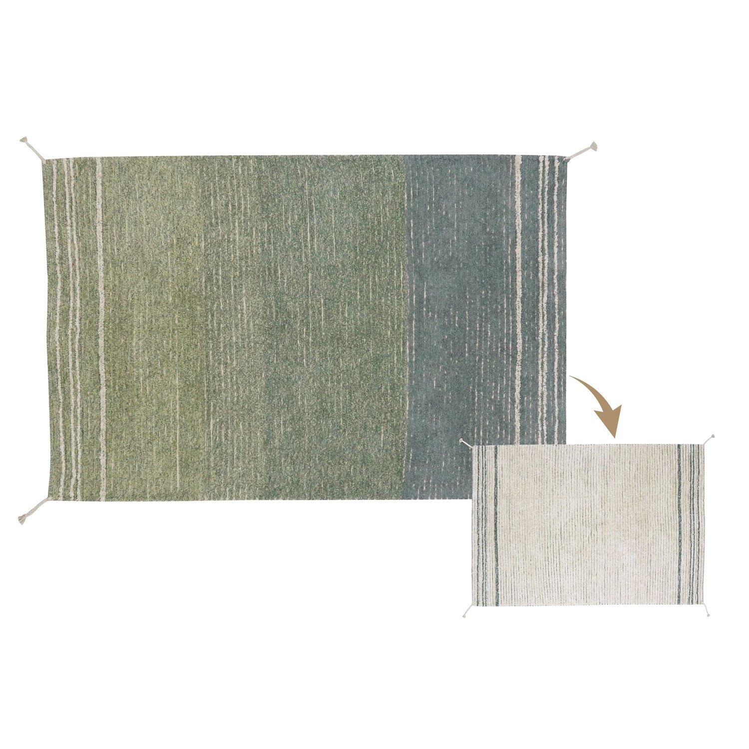 Teppich&#x20;Twin&#x20;Vintage&#x20;Blue&#x20;&#x28;wendbar&#x29;,&#x20;170x240