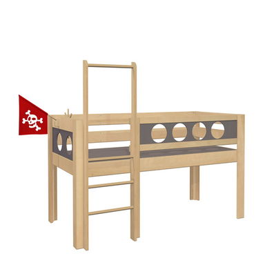 De Breuyn Piraten-Spielbett in der halbhohen Version De Breuyn Piraten-Spielbett in der halbhohen Version