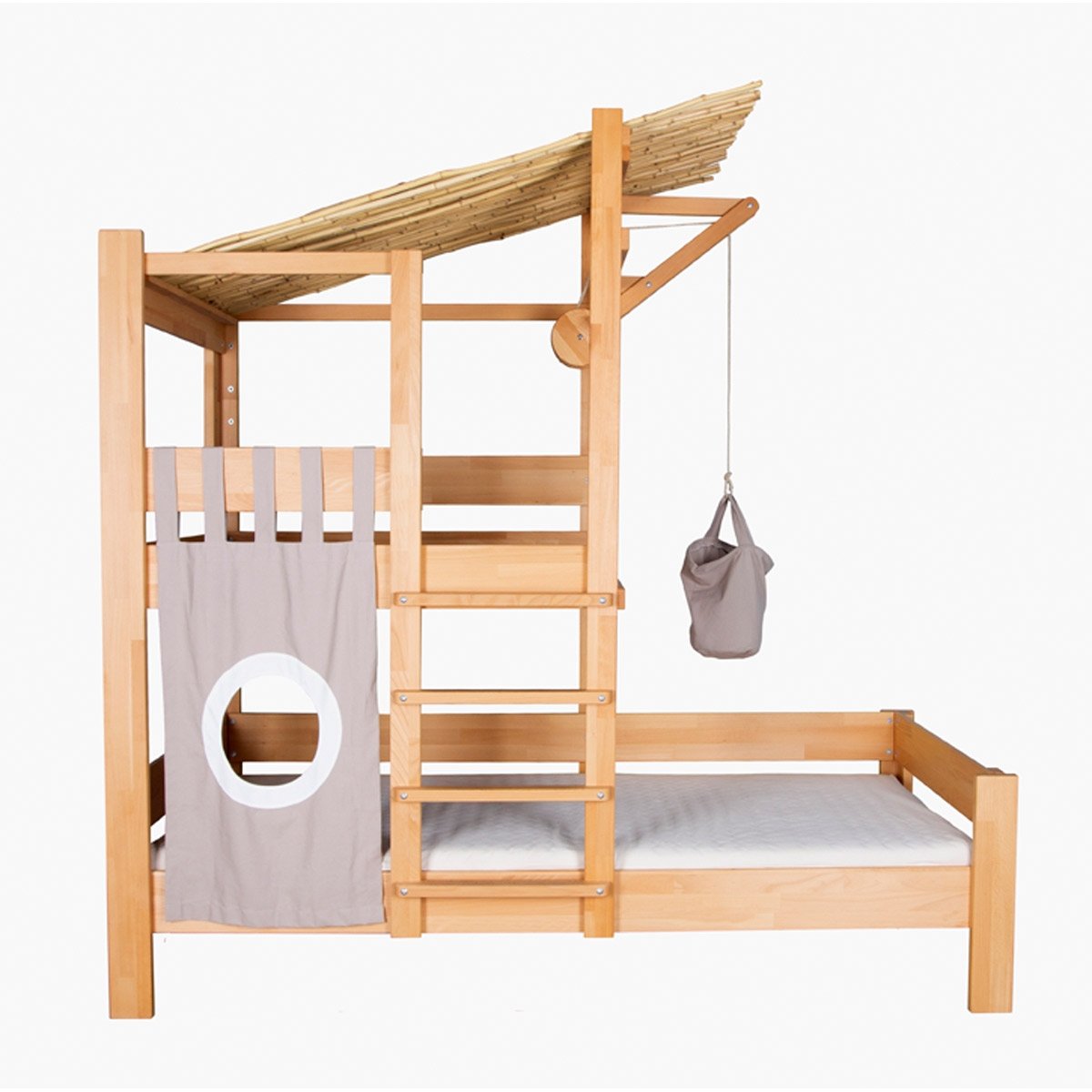 DeBreuyn Wookids Hochbett Buche Massiv umbaubar outlet 4 Varianten