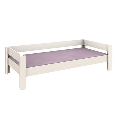 destyle Basisbett DBB-101, Buche massiv weiß (ohne Bettkästen, mit Umrahmung) destyle Basisbett DBB-101, Buche massiv weiß (ohne Bettkästen, mit Umrahmung)