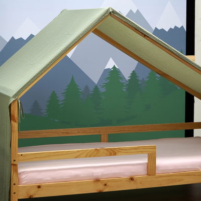 Betthimmel Grün für Hausbett Milo (140 x 200cm) Betthimmel Grün für Hausbett Milo (140 x 200cm)