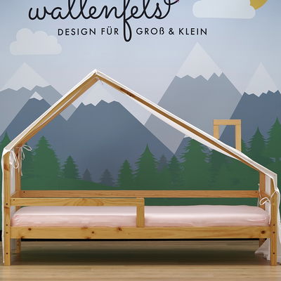 Betthimmel Weiß für Hausbett Milo (140 x 200cm) Betthimmel Weiß für Hausbett Milo (140 x 200cm)