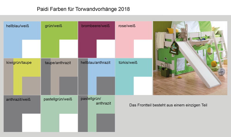 Spielvorhänge/Torwandset mit Fenster (für 155 cm Betten) Spielvorhänge/Torwandset mit Fenster (für 155 cm Betten)