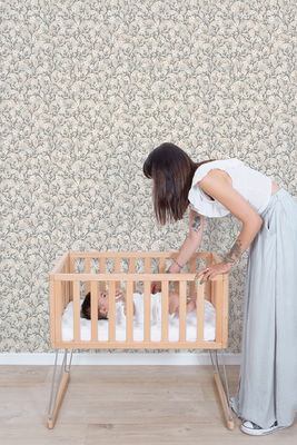 Fototapete - Exquisite Blossoms (Beige) Fototapete - Exquisite Blossoms (Beige)