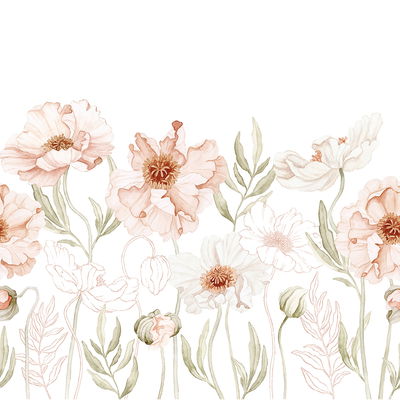 Fototapete - Everlasting Poppies (Vliestapete) Fototapete - Everlasting Poppies (Vliestapete)