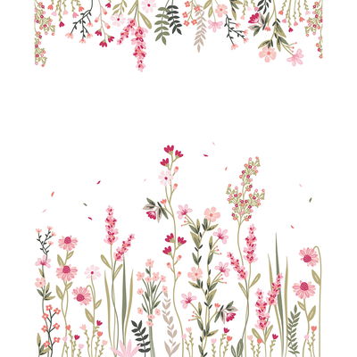 Fototapete - Blumenfeld Rechts (Vliestapete) Fototapete - Blumenfeld Rechts (Vliestapete)