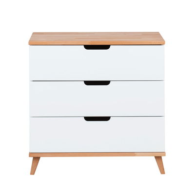 Infanscolor Kommode mit 3 Schubladen in Buche/ weiß Infanscolor Kommode mit 3 Schubladen in Buche/ weiß