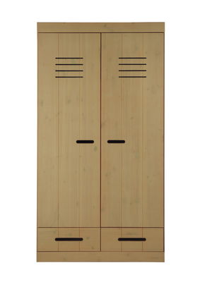 Infans Kleiderschrank 2-türig mit 2 Schubladen gelaugt Infans Kleiderschrank 2-türig mit 2 Schubladen gelaugt