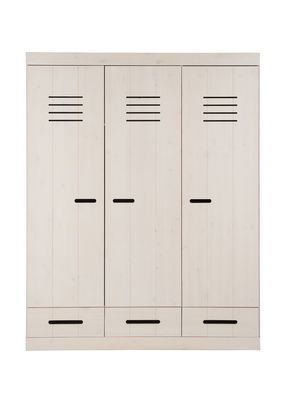 Infans Kleiderschrank 3-türig mit 3 Schubladen in weiß Infans Kleiderschrank 3-türig mit 3 Schubladen in weiß