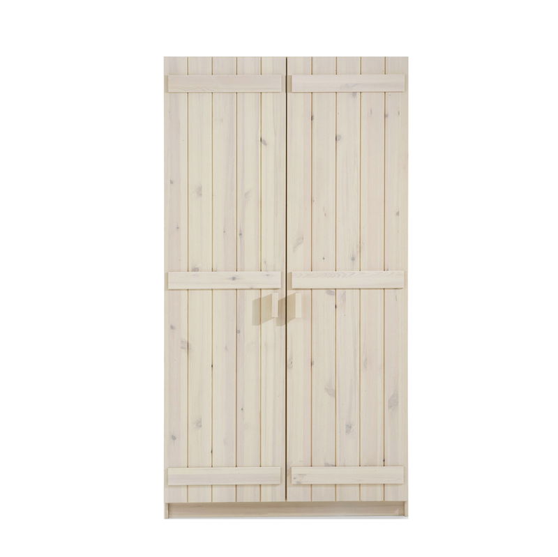 Infans Kleiderschrank 800 mit 2 Türen aus massiver Kiefer, weiß Infans Kleiderschrank 800 mit 2 Türen aus massiver Kiefer, weiß