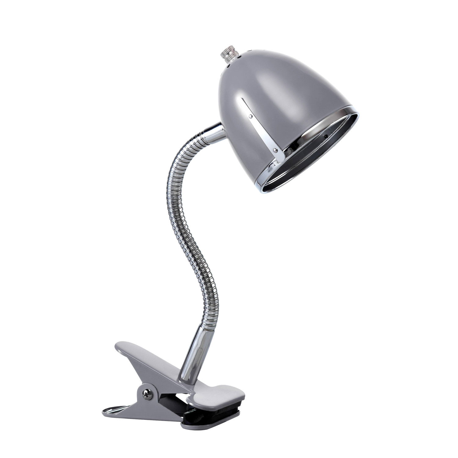 Retro Klemmlampe 8137, grau