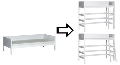 Lifetime Umbausatz von Basisliege zu Hochbett  Lifetime Umbausatz von Basisliege zu Hochbett