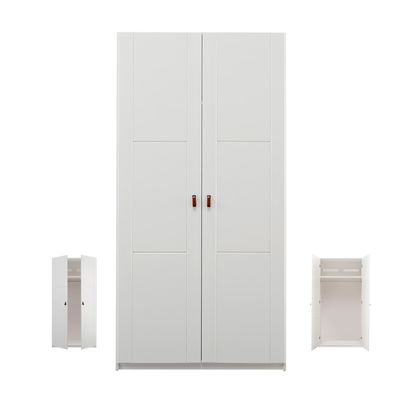 Lifetime Kleiderschrank aus dem Endlossystem, hier in uni weiß mit Drehtüren Lifetime Kleiderschrank aus dem Endlossystem, hier in uni weiß mit Drehtüren