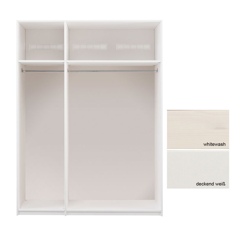Endlos-Kleiderschrank-Element B 150 cm - für 3 Türen (ohne Türen) Endlos-Kleiderschrank-Element B 150 cm - für 3 Türen (ohne Türen)