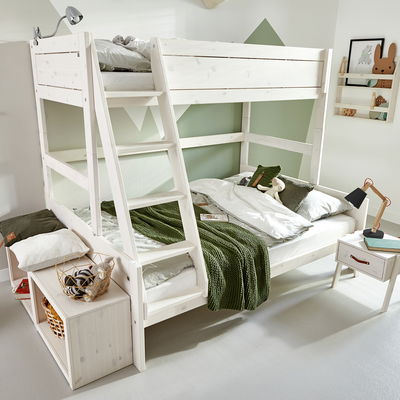 Familien-Etagenbett (Liegefläche oben B 90 / unten B 120cm) für 2-3 Personen Familien-Etagenbett (Liegefläche oben B 90 / unten B 120cm) für 2-3 Personen