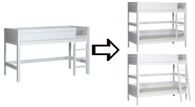 Umbausatz von halbhohem Spielbett zu Etagenbett Umbausatz von halbhohem Spielbett zu Etagenbett