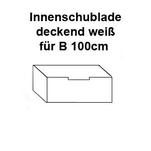 Schublade deckend weiß für 100cm Endlosschrank Schublade deckend weiß für 100cm Endlosschrank
