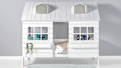 Hüttenbett Lake House 2 in weiß (90 x 200cm) Hüttenbett Lake House 2 in weiß (90 x 200cm)