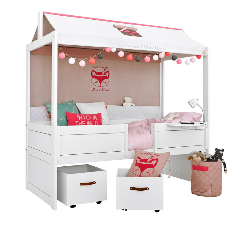 Lifetime Lichterkette in pink / lachsrosa / sandgrau /