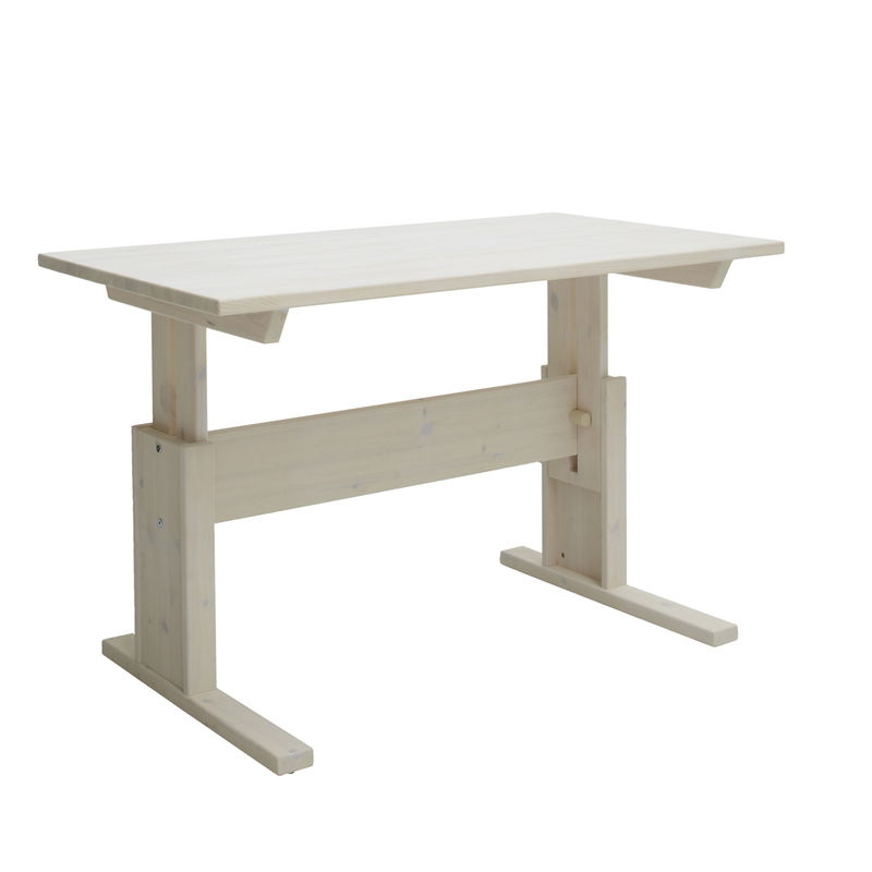 Lifetime höhenverstellbarer Schreibtisch in whitewash ohne Schublade Lifetime höhenverstellbarer Schreibtisch in whitewash ohne Schublade