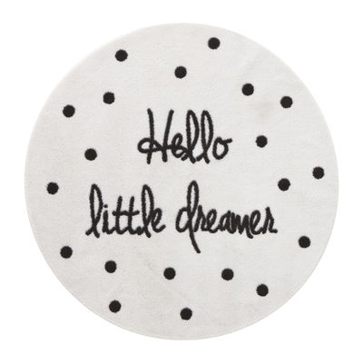 Lifetime Teppich Hello little dreamer, beige, schwarz Lifetime Teppich Hello little dreamer, beige, schwarz