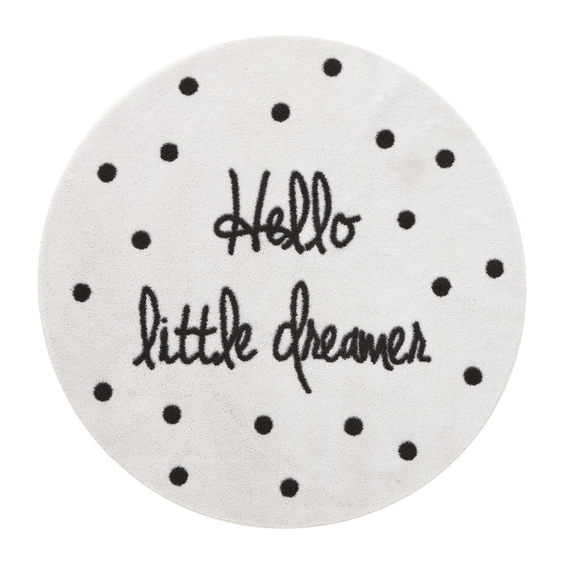 Lifetime Teppich Hello little dreamer, beige, schwarz Lifetime Teppich Hello little dreamer, beige, schwarz