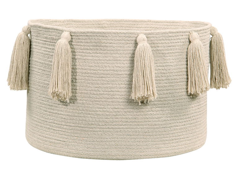 Lorena Tassels Basket natural Lorena Tassels Basket natural