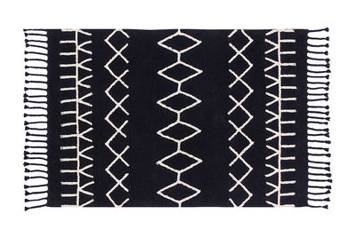 Lorena Black & White Bereber Negro Teppich in 140x200 cm Lorena Black & White Bereber Negro Teppich in 140x200 cm