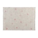 Hippy Dots Natural Vintage Nude (Teppich Punkte rosa)