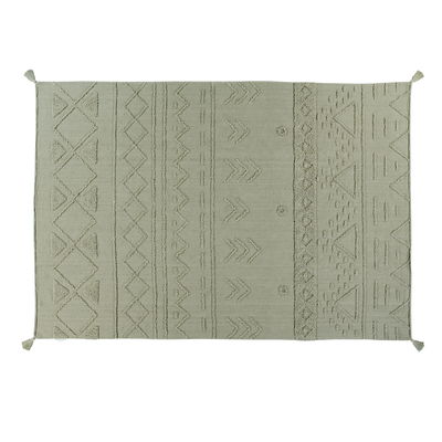 Waschbarer Teppich Tribu Olive L Waschbarer Teppich Tribu Olive L