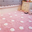 Teppich Polka Dots pink-white