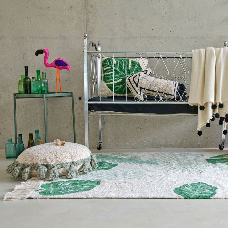 Waschbarer Teppich Tropical Green 140 x 200 cm Waschbarer Teppich Tropical Green 140 x 200 cm