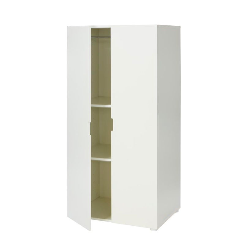 Manis-h Kinderkleiderschrank in snowwhite mit Türen offen Manis-h Kinderkleiderschrank in snowwhite mit Türen offen