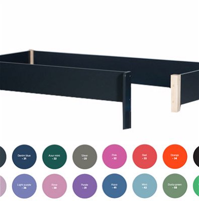 Set: Ringsrum-Absturzsicherung für 200 cm Betten [Farbe: Manis Purple / Buche 3110]