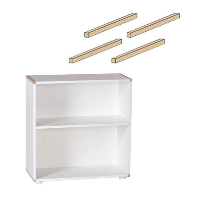 4 Buche-Leisten für Schränke, Regale u. Kommoden 4 Buche-Leisten für Schränke, Regale u. Kommoden