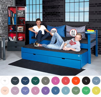 Manis-h Bettkombination Luna, Liege mit Ausziehbett und Bettkästen Manis-h Bettkombination Luna, Liege mit Ausziehbett und Bettkästen