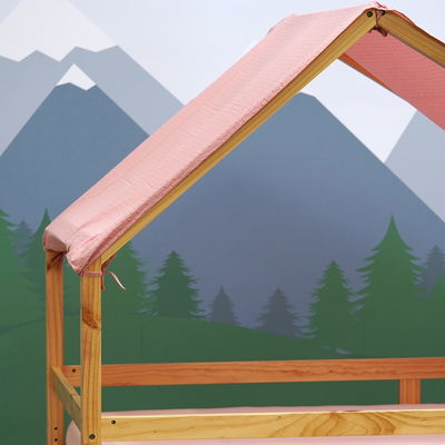 Betthimmel Rosa thé / Altrosa kurz geschnitten für Hausbett Milo (120 x 200cm) Betthimmel Rosa thé / Altrosa kurz geschnitten für Hausbett Milo (120 x 200cm)