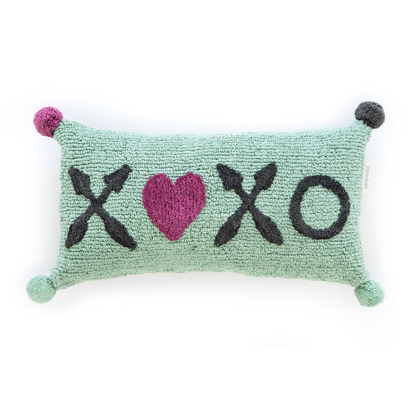 Kissen XOXO in türkis Kissen XOXO in türkis