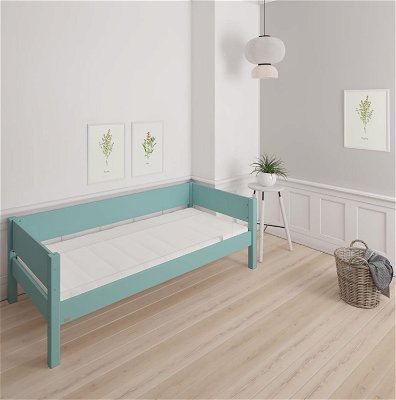 Bettliege ohne Rost, diversen Farben (120x200 cm)-Manis Mint / Buche 4210