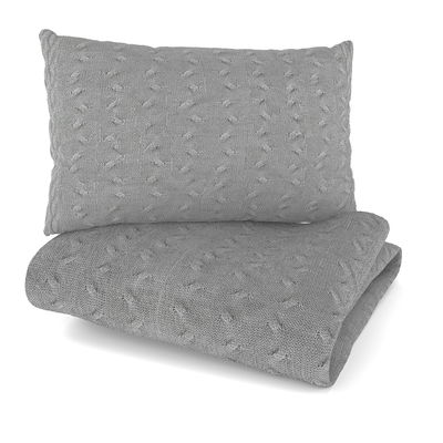 Kinderbettwäsche - Grey Knit duo (gestrickt, 40/60 und 100/135 cm) Kinderbettwäsche - Grey Knit duo (gestrickt, 40/60 und 100/135 cm)
