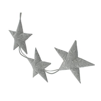 Dekoration kleine Sterne - Grey Knit (bedruckt) Dekoration kleine Sterne - Grey Knit (bedruckt)