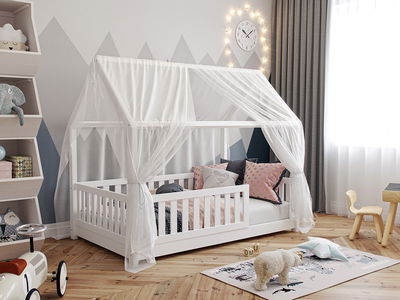 Betthimmel Transparent für Hausbett Sara & Lilly (90 x 180/200cm) Betthimmel Transparent für Hausbett Sara & Lilly (90 x 180/200cm)