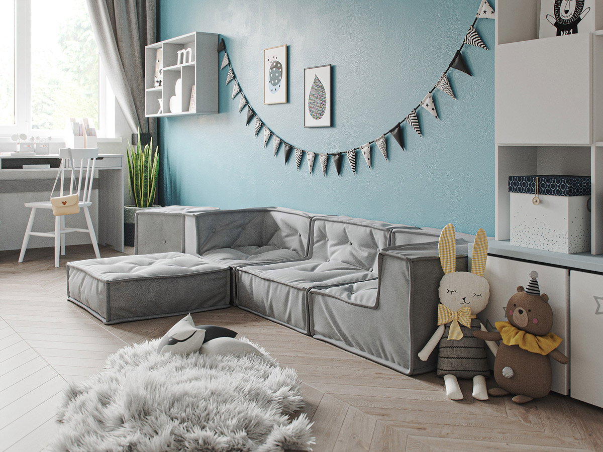 Nature Kid: MyColorCube Kinder-Bodenkissen in rosa